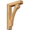 Ekena Millwork Legacy Block Rough Sawn Bracket w/ Offset Brace, Western Red Cedar, 6"W x 24"D x 36"H BKT0604X24X36LEC05RWR - alternate 1